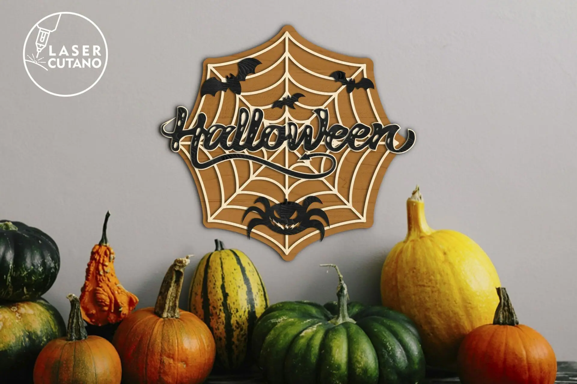Spiderweb Halloween Decoration Cut Template 4 Spiderweb Halloween Decoration Cut Template - Image 4