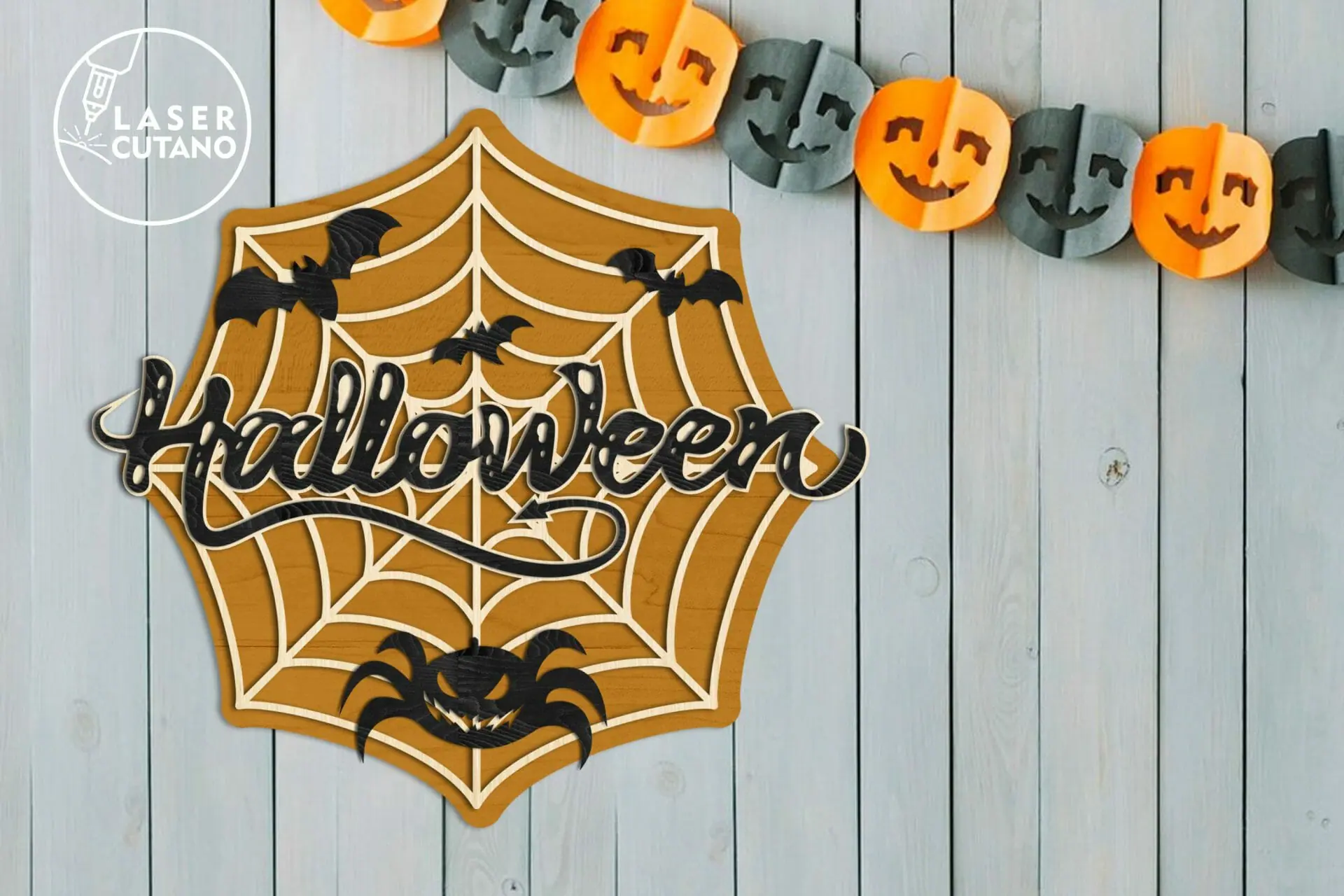 Spiderweb Halloween Decoration Cut Template 8 Spiderweb Halloween Decoration Cut Template - Image 8