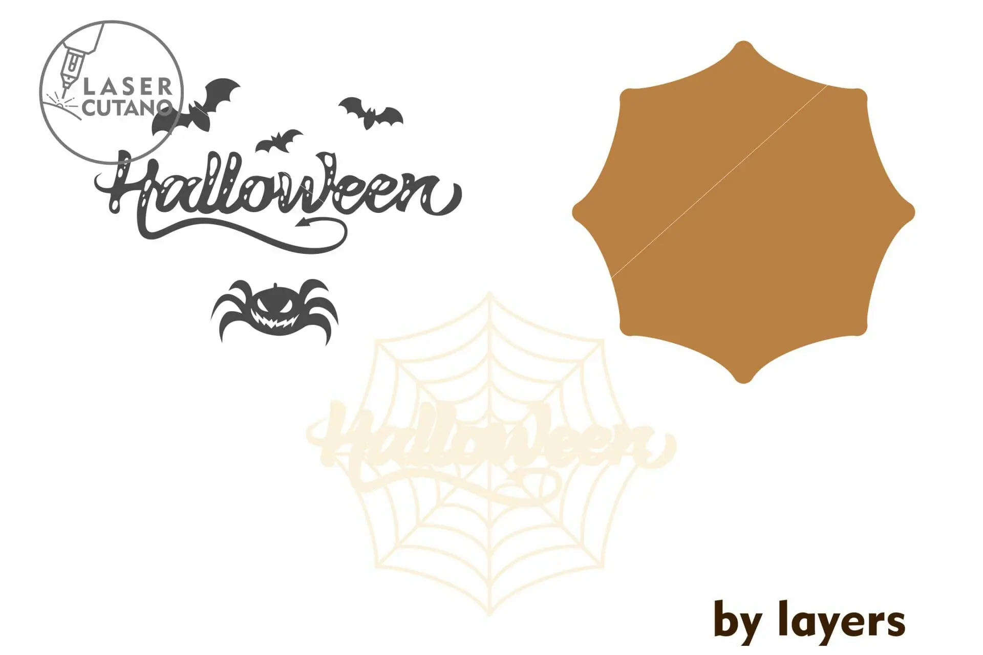 Spiderweb Halloween Decoration Cut Template 9 Spiderweb Halloween Decoration Cut Template - Image 9