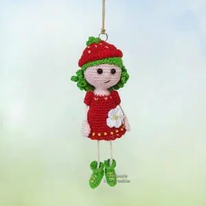 Doll Strawberry keychain