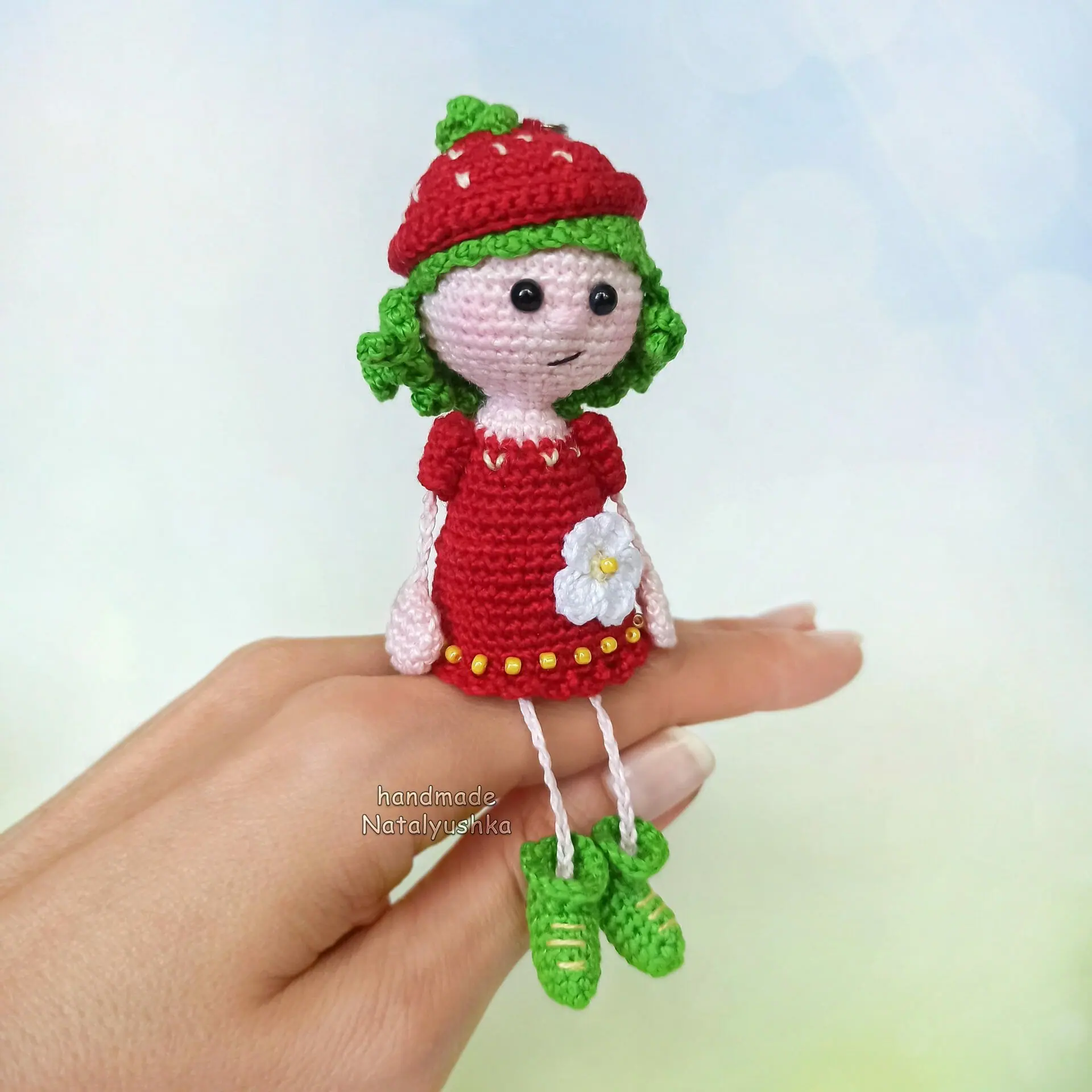 Doll Strawberry keychain