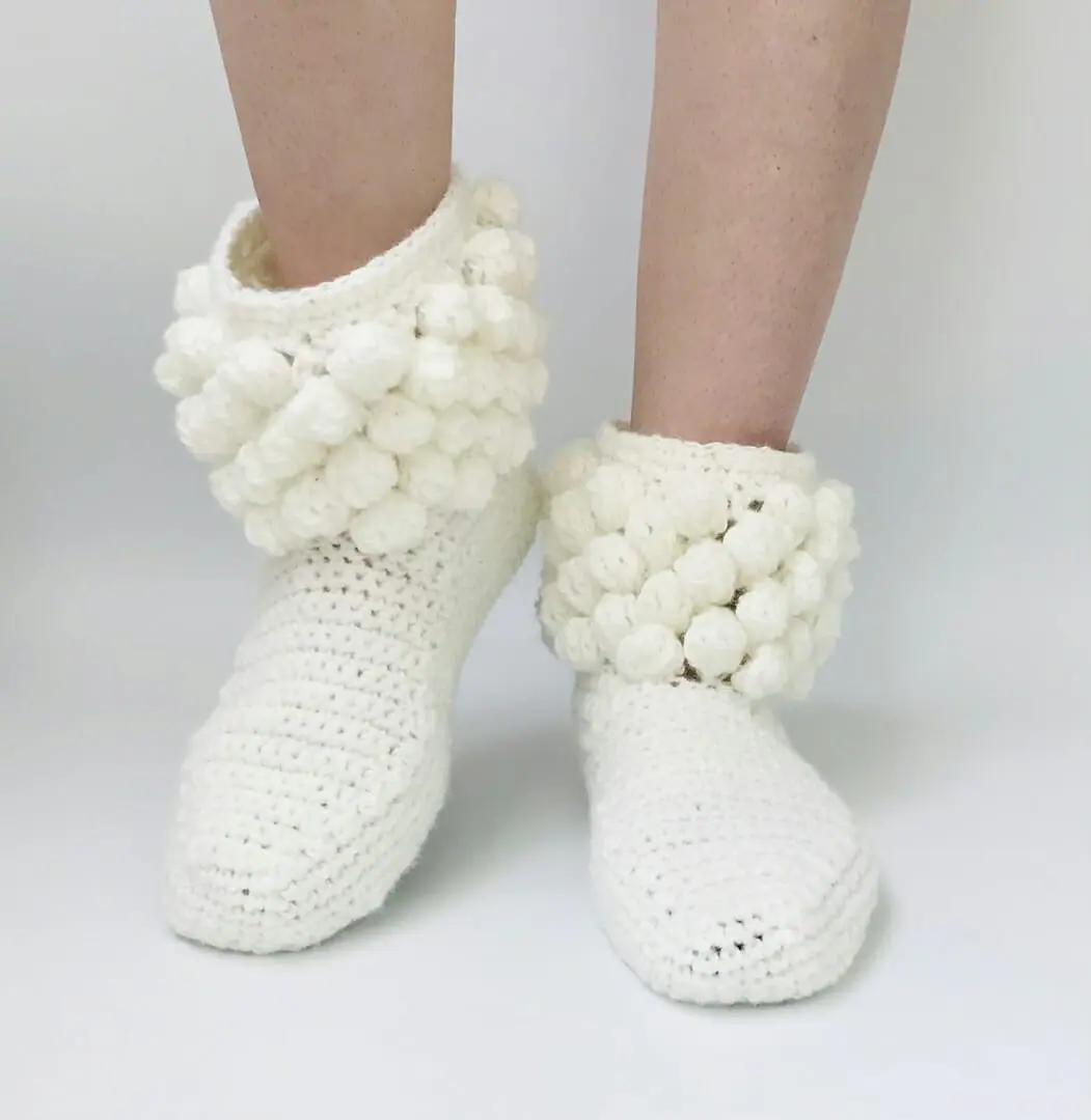 Women’s slippers-boots “Snow-white”