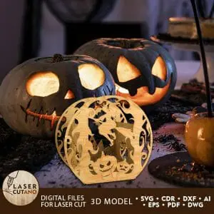 Candle Holder Halloween Laser Cut Files Candlestick Las