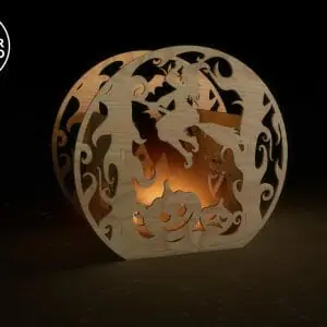 Candle Holder Halloween Laser Cut Files Candlestick Las