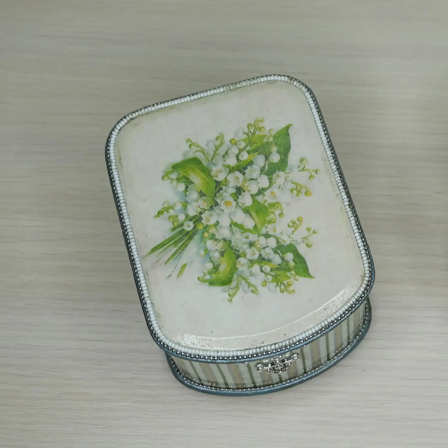 Christmas gift for mom Handmade wooden jewelry box silk lined