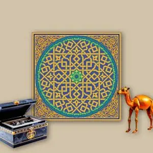 Oriental ornament on the table
