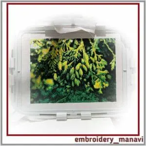 Machine_embroidery_design_photo_stitch_Thuja_cones
