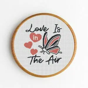 Cross-stitch-pattern-PDF-Quote-Love-slogan-DIY-Gift-1