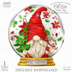 Merry Christmas Gnome, Xmas, Snow Globe, Gnome Images.