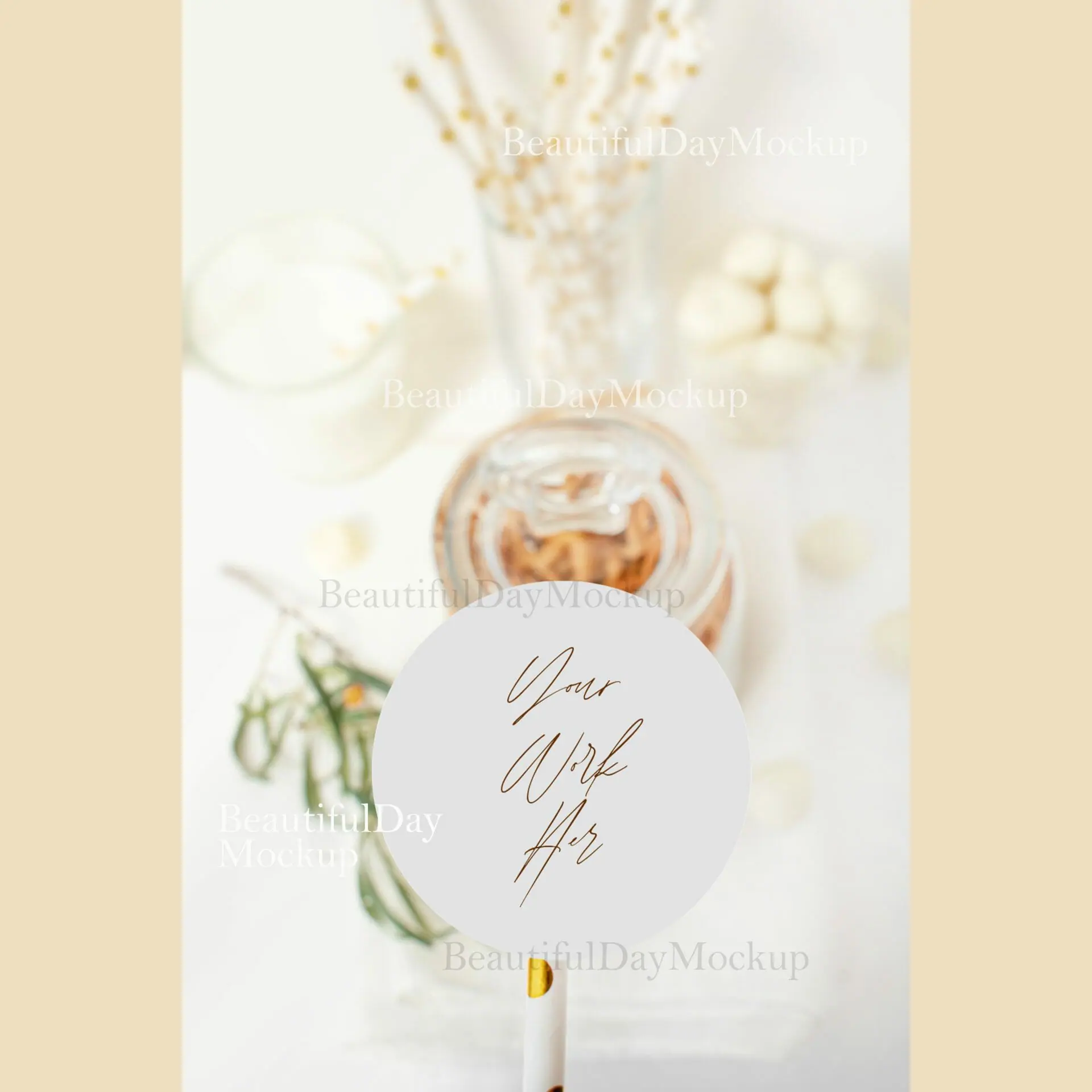 Mockup tag,mockup sticker, candy bar mockup