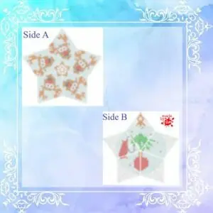 Motivo Renna-Grinch per stella 3D in tessitura peyote