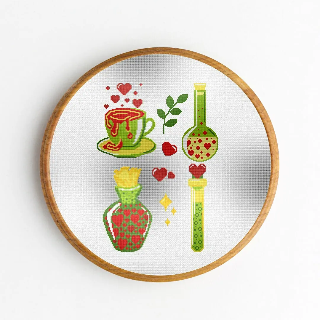 Cross Stitch Pattern Yoga PDF DIY Gift Embroidery Pattern 7