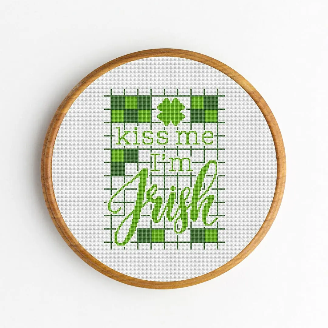 Cross Stitch Pattern PDF Im Irish, Patricks Day, DIY