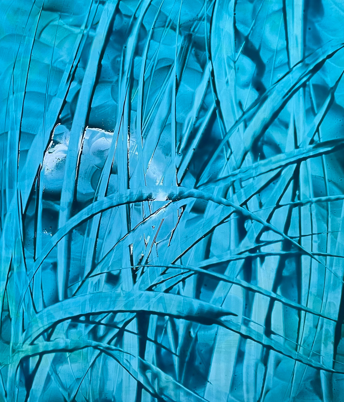 Poster with plants 38. Abstract image for interior decoration.