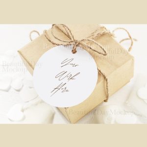 Mockup tag,round tag, round tag mockup, tag,0030