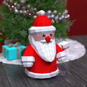 DIY Santa Claus (Ded Moroz) template Papercraft PDF