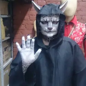 Khajiit silicone mask (realistic cat face for cosplay, performances, LARP etc)