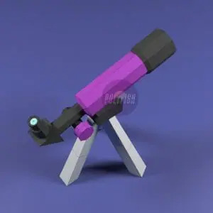 DIY Telescope template Papercraft PDF