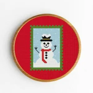 Snowman-Christmas-Cross-Stitch-Pattern-PDF-DIY-Gift-1