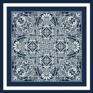Cross stitch pattern geometry ornament ARETHA
