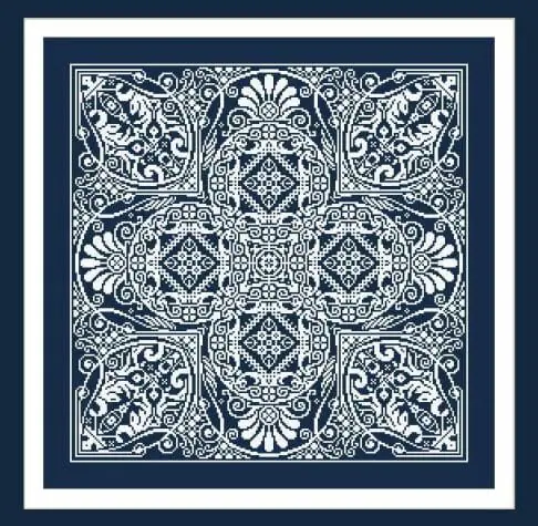 Cross stitch pattern geometry ornament ARETHA 1 Cross stitch pattern geometry ornament ARETHA