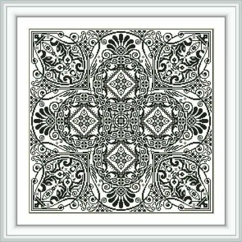 Cross stitch pattern geometry ornament ARETHA 4 Cross stitch pattern geometry ornament ARETHA - Image 4