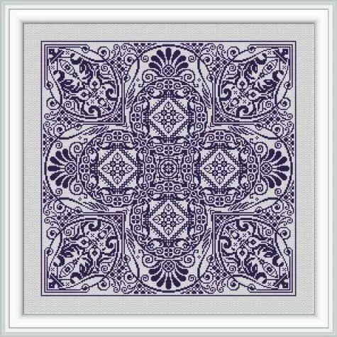 Cross stitch pattern geometry ornament ARETHA 2 Cross stitch pattern geometry ornament ARETHA - Image 2