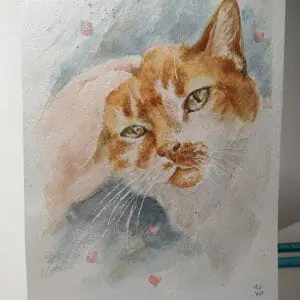 Sweet Weasley Watercolor Painting Memorial Portrait