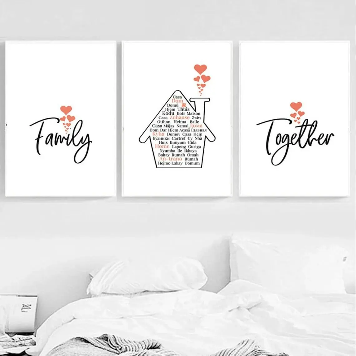 Family Home Together Set of 3 Printable Art 3 Family Home Together Set of 3 Printable Art - Image 3