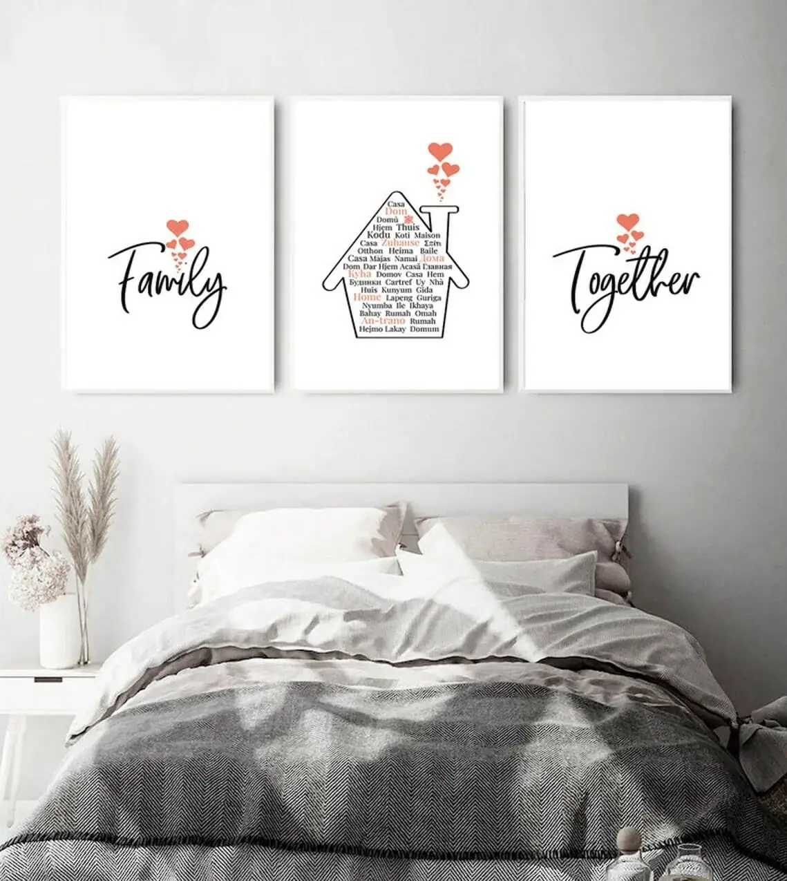 Family Home Together Set of 3 Printable Art 5 Family Home Together Set of 3 Printable Art - Image 5