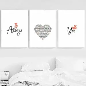 Always Love You Romantic Print Set for Couple