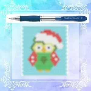 Pen Cover Gufo natalizio