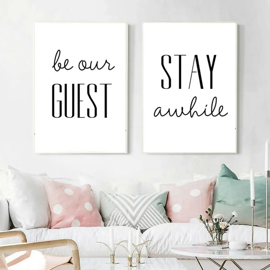 Be Our Guest Stay Awhile Print Guest Room Decor 5 Be Our Guest Stay Awhile Print Guest Room Decor - Image 5