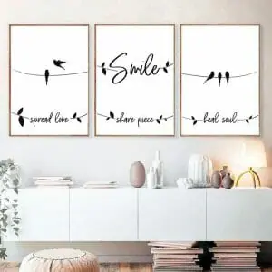 Inspirational Wall Art Smile Spread Love Print