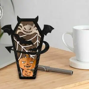 Coffins Halloween Multilayer Laser Cut Files