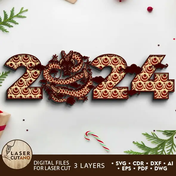 New Year 2024 Multilayer Cut Files 1 New Year 2024 Multilayer Cut Files