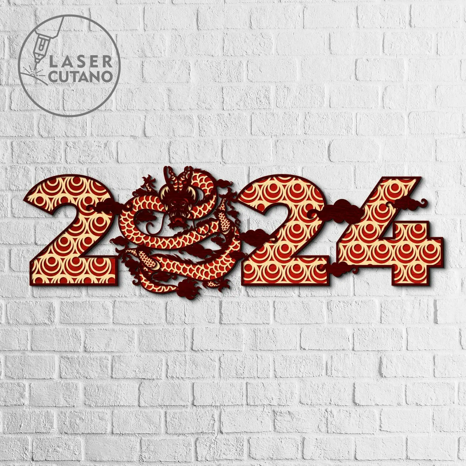 New Year 2024 Multilayer Cut Files 7 New Year 2024 Multilayer Cut Files - Image 7