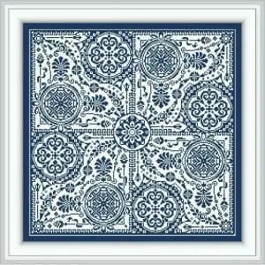 Cross stitch pattern ornament BLIZZARD