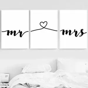 Wedding Decor Mr Mrs Love Print