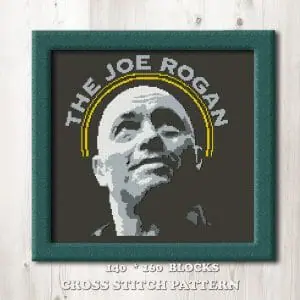 Joe Rogan cross stitch pattern