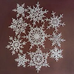 Handmade Marketplace 818 Christmas snowflakes set