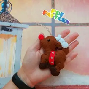 Handmade Marketplace 626 Felt christmas deer pattern christmas toy pattern PDF