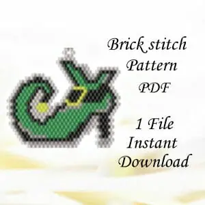 Handmade Marketplace 614 Brick stitch pattern Halloween Boots