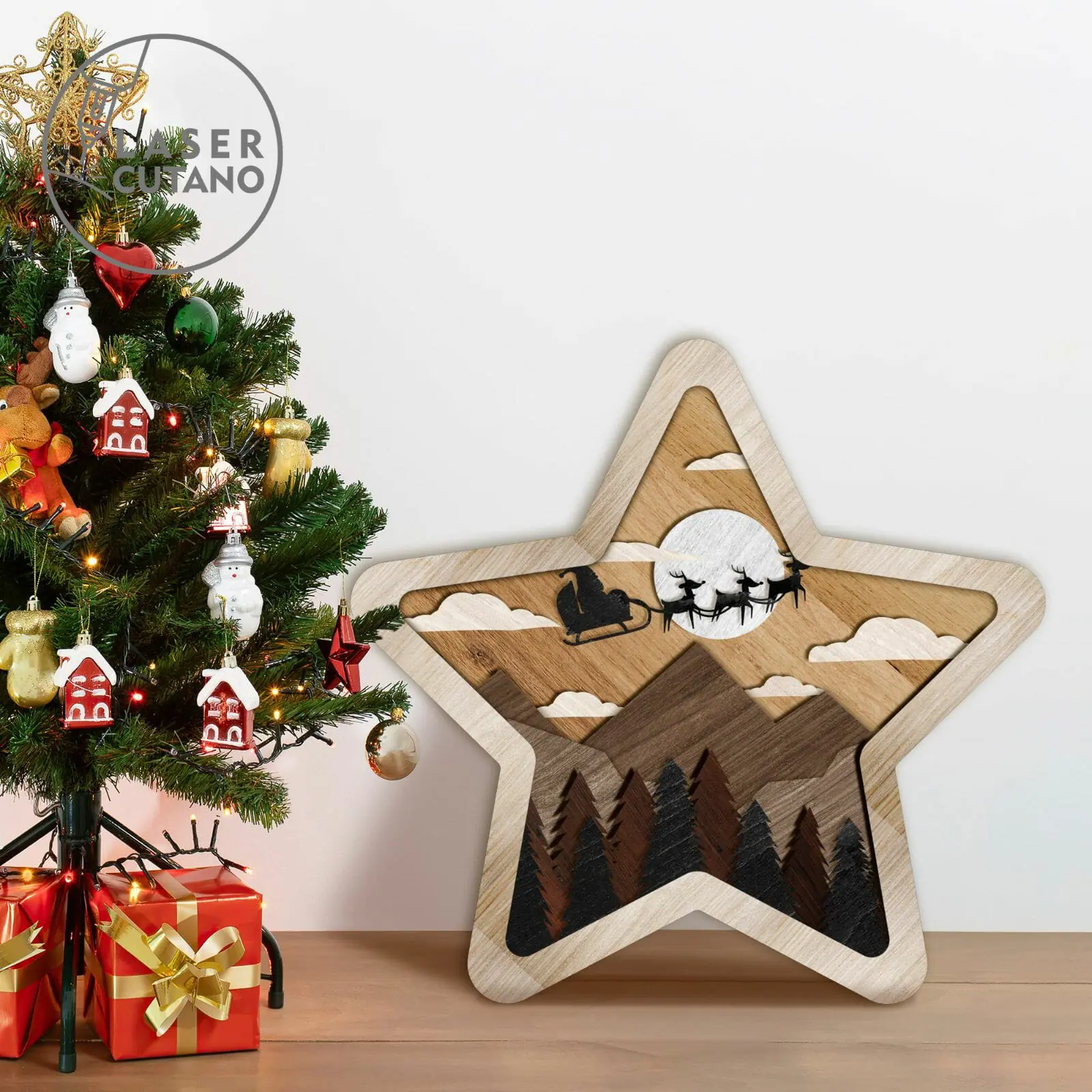 CHRISTMAS STAR Multilayer Wall Decoration, Home Decor 10 CHRISTMAS STAR Multilayer Wall Decoration, Home Decor - Image 10