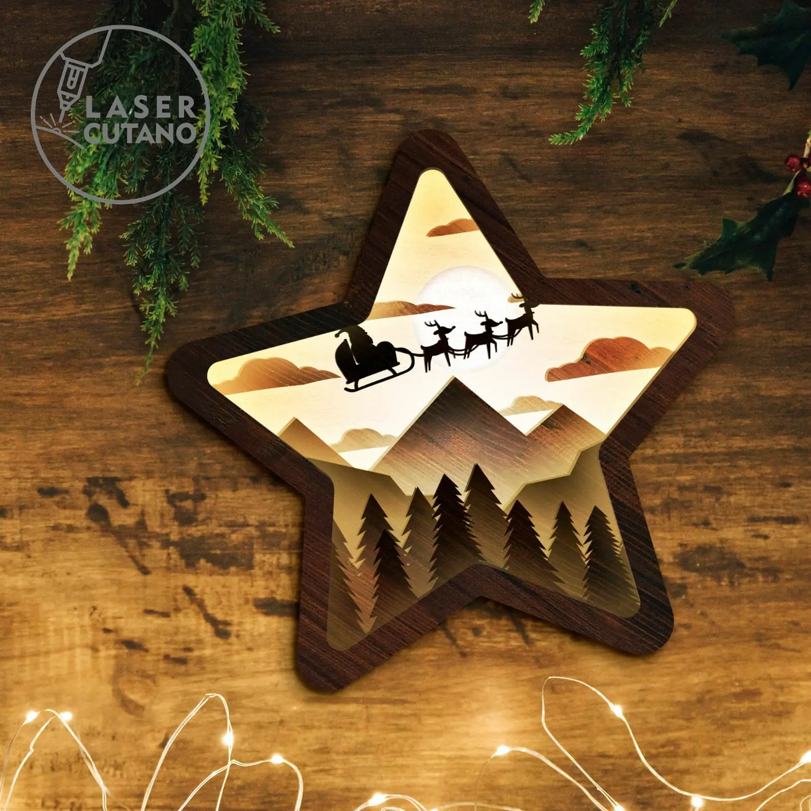 CHRISTMAS STAR Multilayer Wall Decoration, Home Decor 9 CHRISTMAS STAR Multilayer Wall Decoration, Home Decor - Image 9