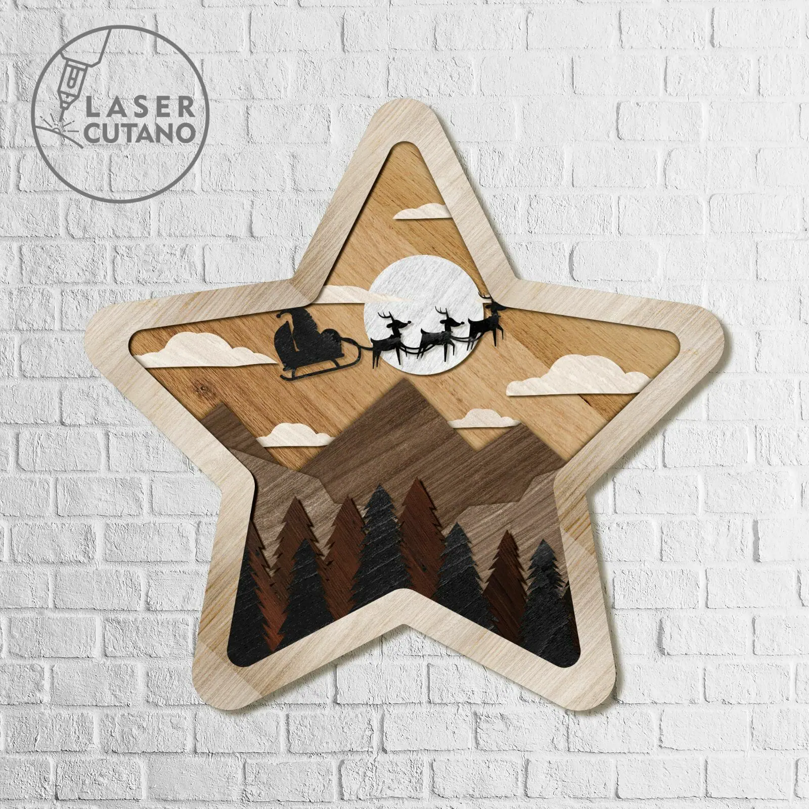 CHRISTMAS STAR Multilayer Wall Decoration, Home Decor 5 CHRISTMAS STAR Multilayer Wall Decoration, Home Decor - Image 5