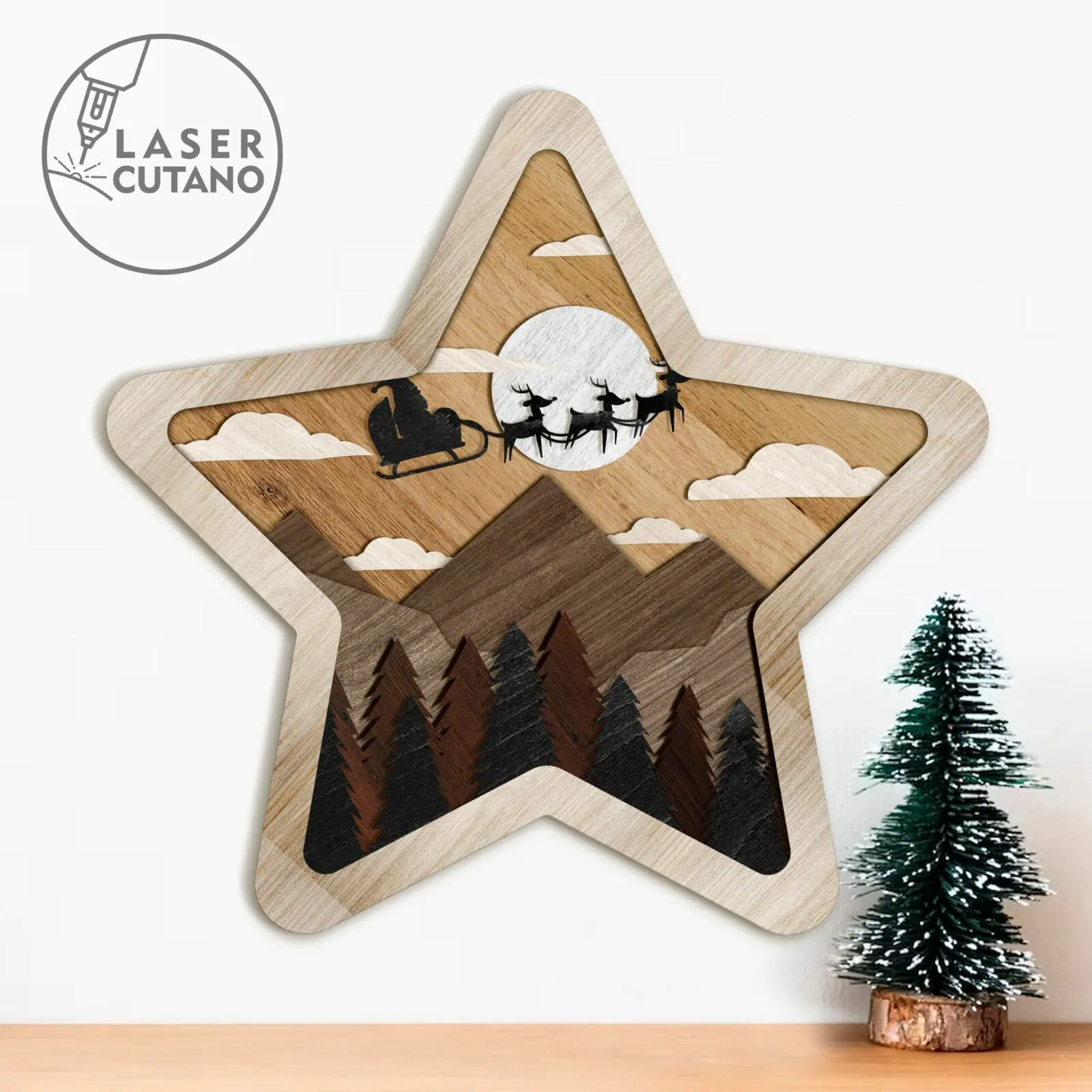 CHRISTMAS STAR Multilayer Wall Decoration, Home Decor 6 CHRISTMAS STAR Multilayer Wall Decoration, Home Decor - Image 6