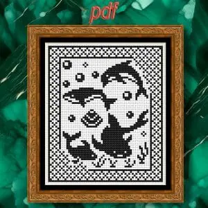 Fish Cross stitch pdf pattern