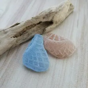 Set of genuine sea glass 2 pcs.A161