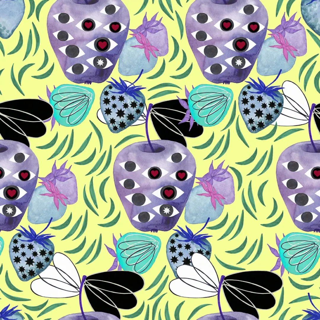 SET 4 Fruits and berries Seamless patterns 3 SET 4 Fruits and berries Seamless patterns - Image 3